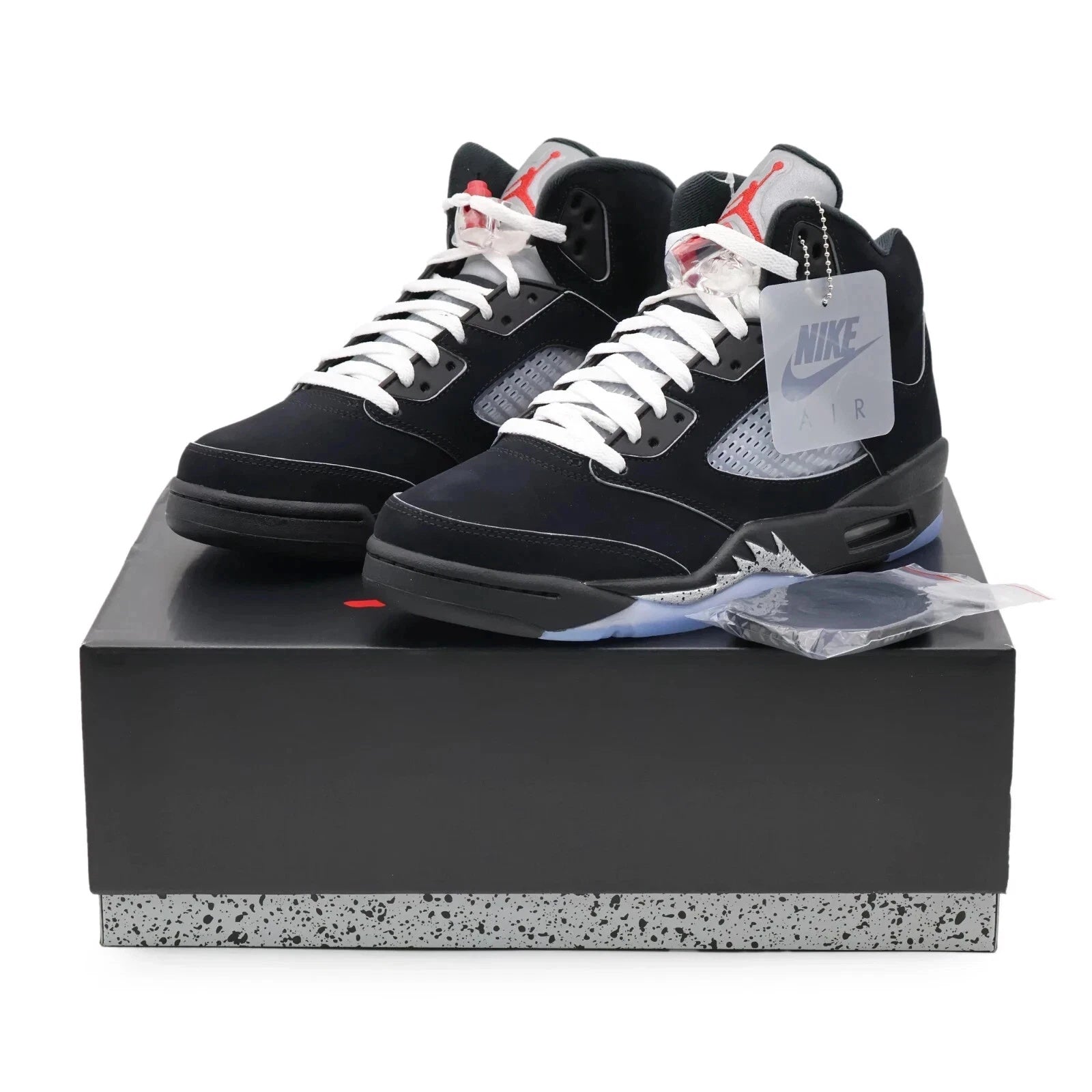 Nike Air Jordan 5 Retro – Black / Silver / Red (HF3975-001)